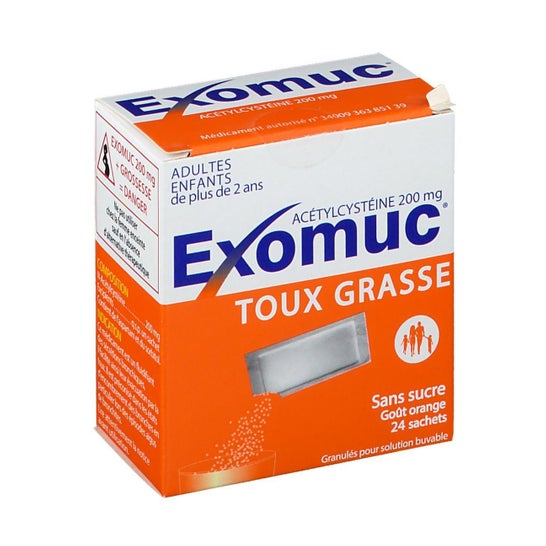 Exomuc 200mg Toux Grasse 24 Sachets