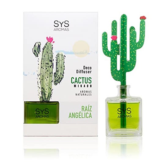 SYS Diffuseur de parfum d'ambiance pour cactus à racine d'angélique 90ml
