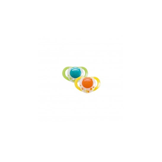 Chicco™ chupete physio anatómico anatómico tetina látex +12 meses strong 2uds