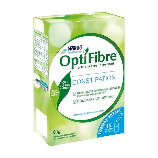 OptiFibre® Constipation : Laxatif d'Origine Végétale, Favorise le Transit,  Rééquilibre le Microbiote, Poudre Prébiotique – 50 doses – Boîte de 250g :  : Hygiène et Santé