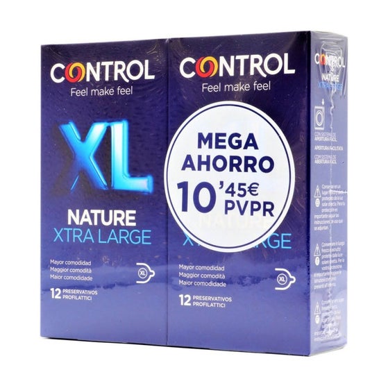 Control Nature Xl Préservatifs Pack d'épargne 12 + 12 U