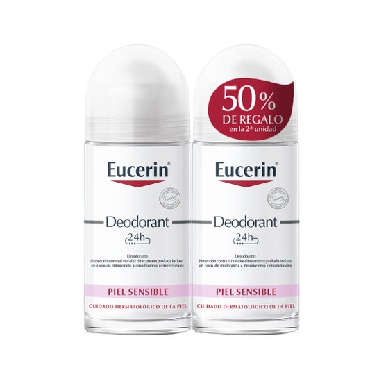 Déodorant Eucerin pour peaux sensibles 50ml+50ml Déodorant Eucerin pour peaux sensibles 50ml+50ml