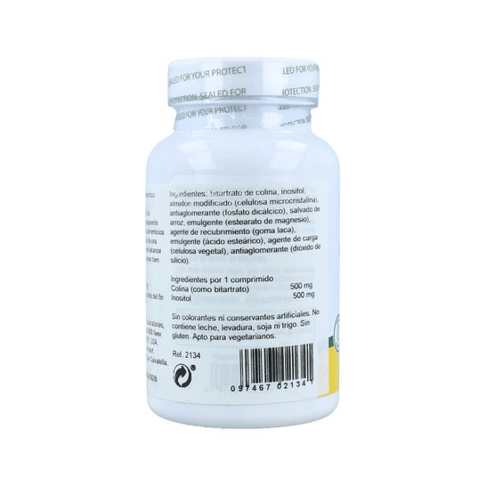 Nature's Plus Choline &amp; Inositol 500mg 60caps