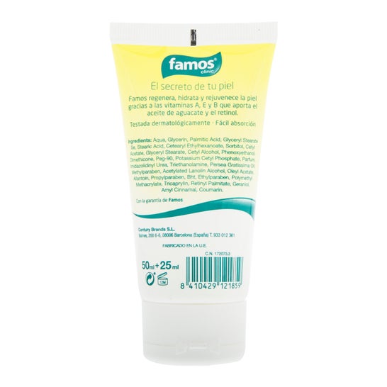 Famos Crème régénérante pour les mains à l'huile d'avocat 75ml