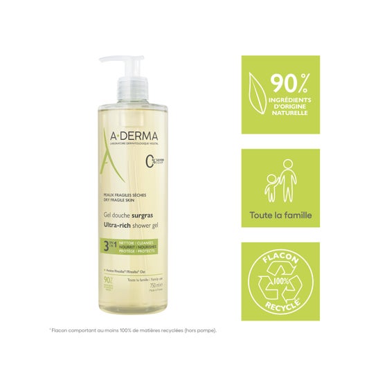 A-Derma Gel Douche Surgras 750ml