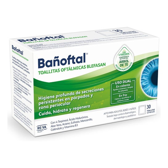 Bañoftal Lingettes Yeux Blefasan 30 uts