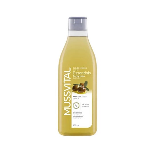 Mussvital Essentials Gel de bain à l'huile d'olive 750 Ml