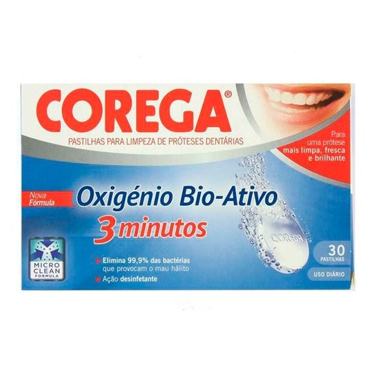 Corega™ Oxógeno Bio-Activo 30 comprimés effervescents