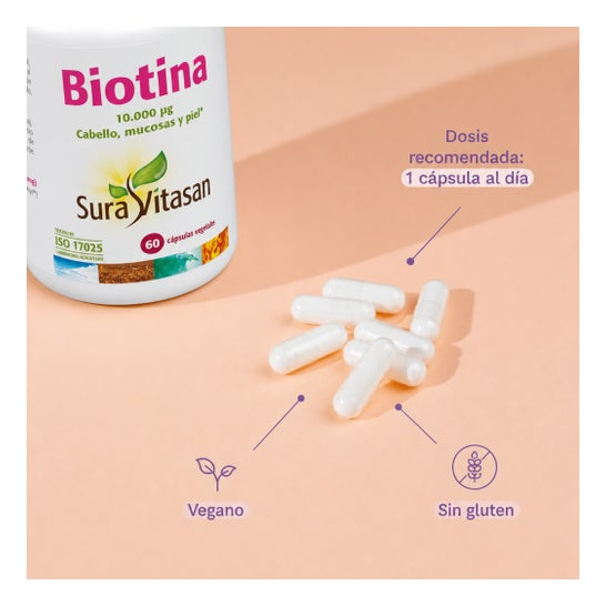 Sura Vitasan Biotine 60 gélules