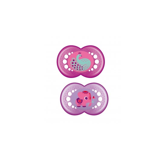 Mam Baby Soother Original Silicone + 6 M Pink Double Pack