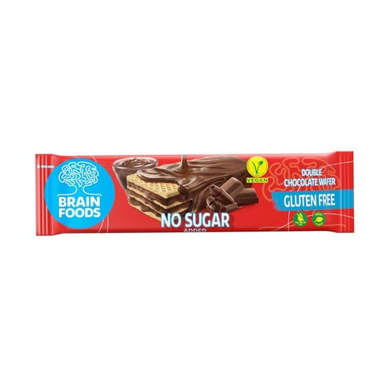 Brain Foods Wafer Double Chocolat Sans Gluten 40g