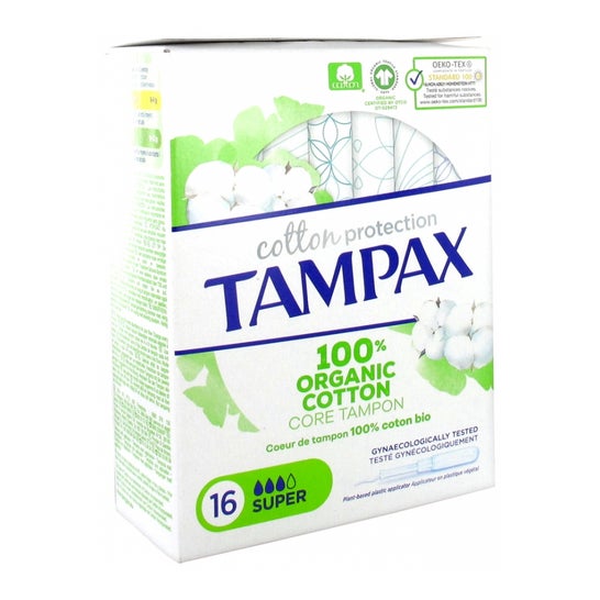 Tampax Bio Tampon en coton Super 16uts