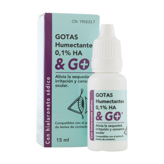 Pharma&Go Gouttes hydratantes 0,1%Ha 15ml
