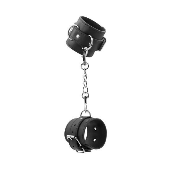 Crushious Bondage Love Menottes en Cuir Noir 1 Unité