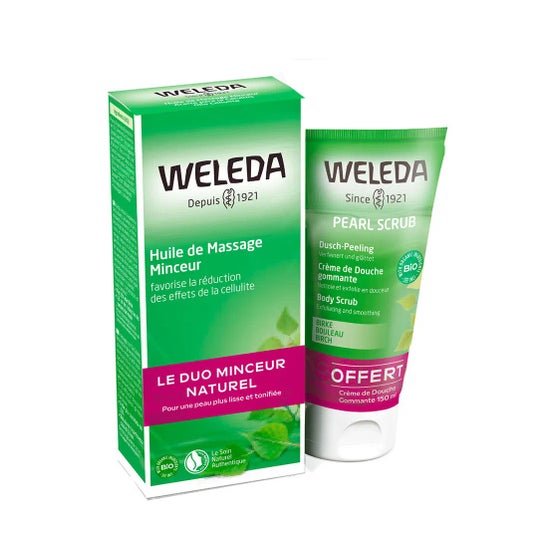 Weleda Pack Huile de Massage Bouleau + Crème Douche Exfoliante