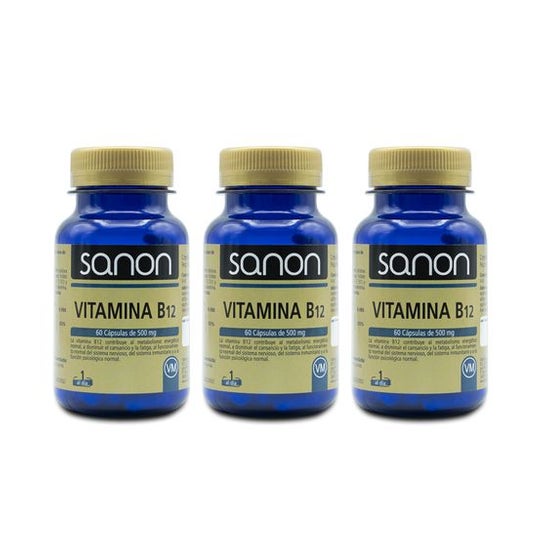 Sanon Pack Vitamine B12 500mg 3x60caps