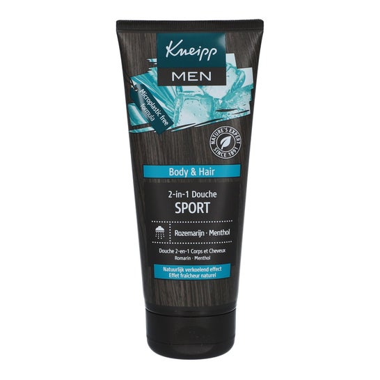 Kneipp Man Shampooing Douche Sport Menthol Romarin 200ml