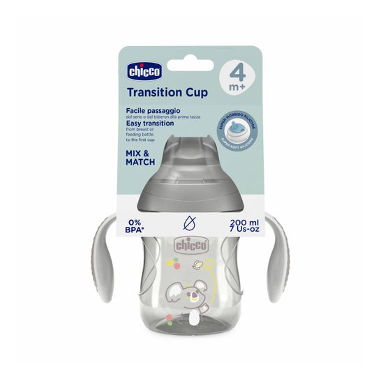 Chicco Tasse de Transition 4M+ Cinza 200 ml