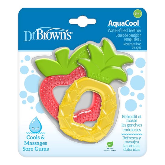 Dr Brown's Aquacool Mordedor de Água Ananás/Maçã 3M+ 2 Unidades