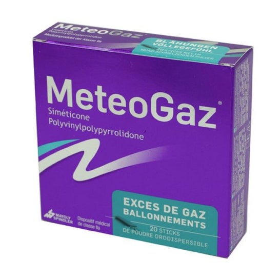 Meteogaz Exces De Gaz Ballonement Boite De 20 Sticks
