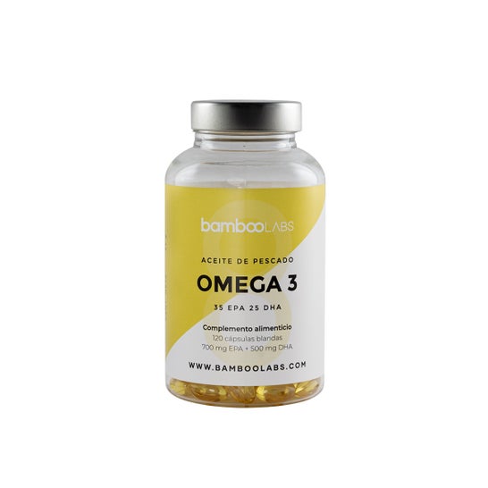 BambooLabs Huile De Poisson Oméga 3 120 Gélules