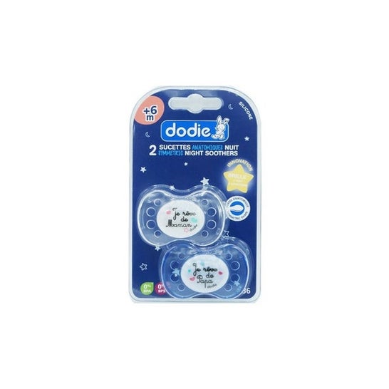 Dodie Duo sucette physiologique silicone +6 mois Jungle