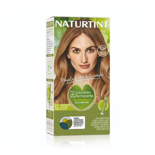 Teinture pour cheveux Naturtint 7.34 Noisette lumineuse