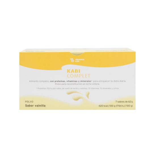 Kabi Complet vanille en poudre 7 sachets 62g