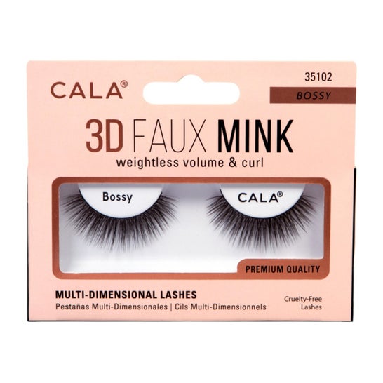 Cala Lashes 3D Faux Mink Faux Cils Bossy 1 Pairee