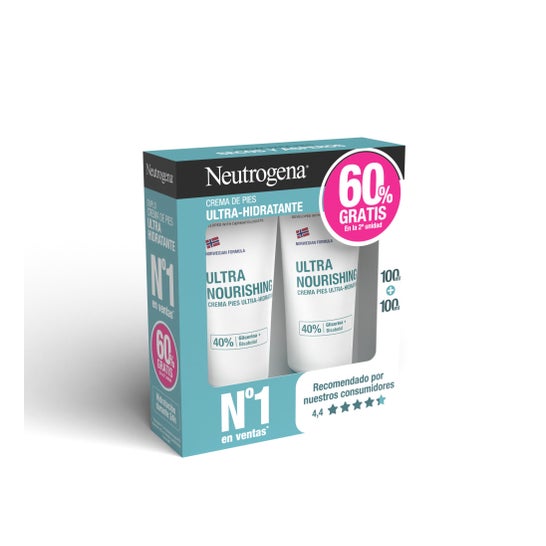 Neutrogena® Crème Pieds Très Secs et Abîmés 2 x 100 ml