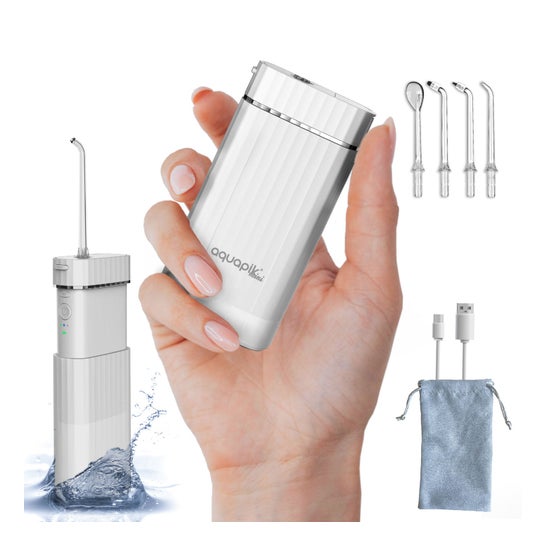 AquaPik Mini Irrigateur Buccal Portable Réservoir Rétractable