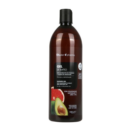 Thader Pharma Gel Bain Pamplemousse et Avocat 1000 ml