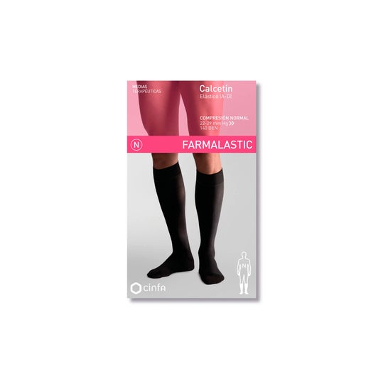 Farmalastic Chaussette Compression Normale Noir TG 1ut