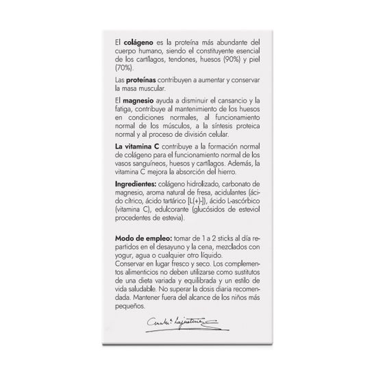Amlsport Collagène avec Magnésium et Vitamine C Goût Fraise 20 bâtonnets