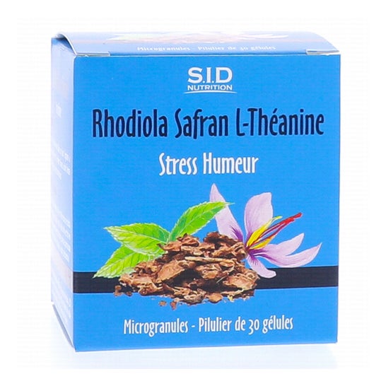 SID Nutrition Rhodiola Azafrán L-Teanina 30 Perlas