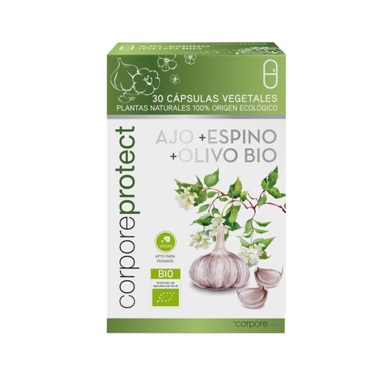 Corpore Protect Organic Ail, Aubépine et Olive 30caps