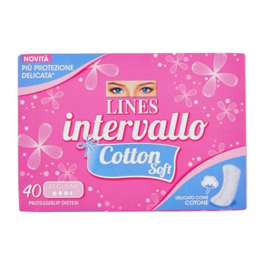 Lines Intervallo Cotton Soft Protège-slip Regular 40uts