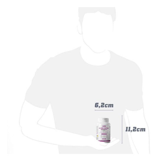 HSN Extracto de Café Verde 20:1 500mg 120vcaps