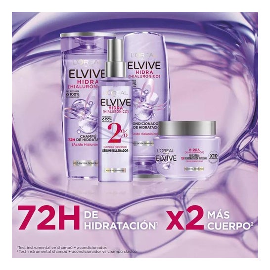 L'Oréal Elvive Hidra Hyaluronic Après-Shampooing 72H hydratant 300ml L'Oréal Elvive Hidra Hyaluronic Après-Shampooing 72H hydratant 300ml