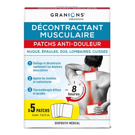 Granions Patchs Anti-Douleur Décontractant Musculaire 5uts