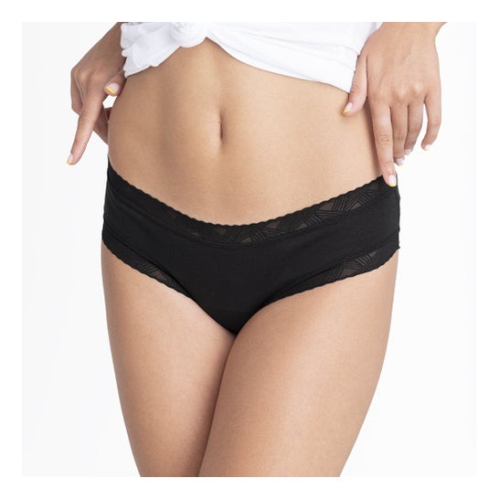 Platanomelon Kiwitas Culotte menstruelle Double Blonda L Noir