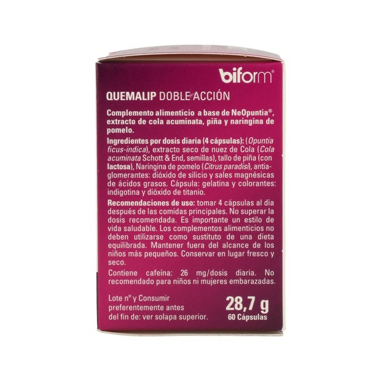 Biform Quemalip Quemalip Double effet 60caps