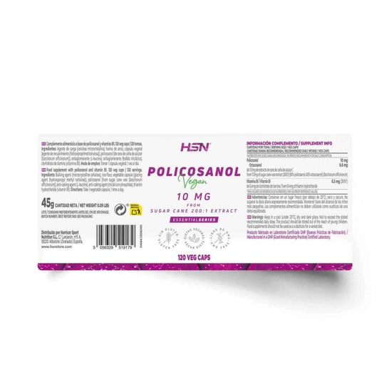 HSN Policosanol 10mg 120vcaps
