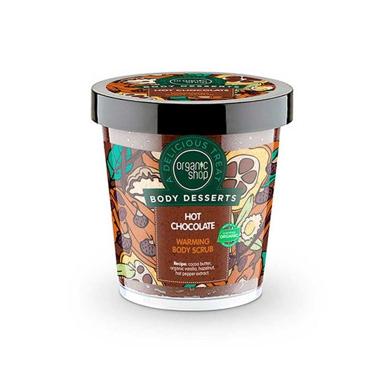 Gommage corporel au chocolat chaud d'Organic Shop 450ml