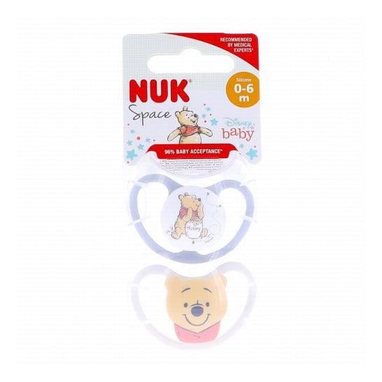NUK Pack Perfect Match Air Winnie The Pooh 0-6 mois 2 unités