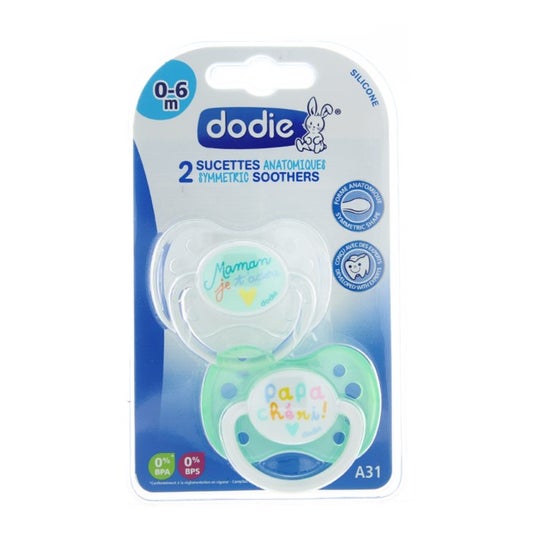 Dodie Sucettes Petit Prince Renard 0-6M Silicone 2uts