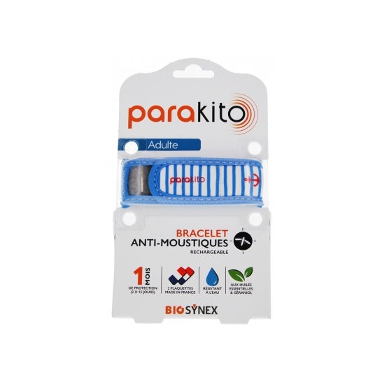 Parakito Pulsera Antimosquitos Recargable Adulto Graphic Marin