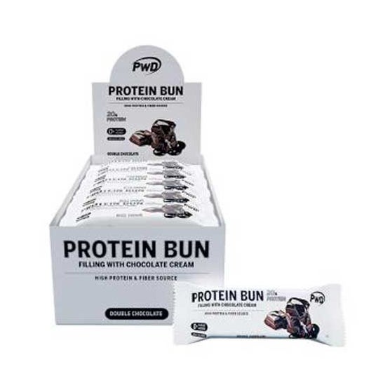 Pwd Nutrition Protein Bun Double Chocolate Bio 15x60g