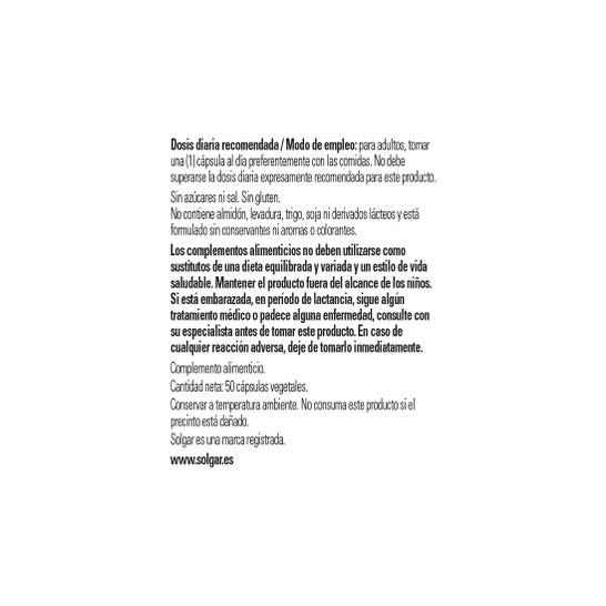 Solgar Vitamine B12 500mcg 50 gélules végétales