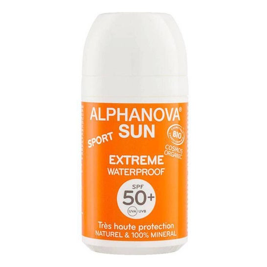 Alphanova Soleil Crème Solaire Solaire Extrême Sport Spf50+ Imperméable 50gr